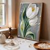 DIY Pearl Painting Set Lily Pattern Home Decoration Handmade Sticky Diamond Creative Canvas Pearl Art Painting Crafts Perfect Gift