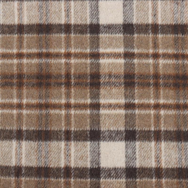 10% Wool Blend Plaid Fabric Women's Fashion Coat Cushion, 560g