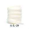 100cm Weizenstich Schnürsenkel für Freizeit-Sneaker Weiße Sportschuhe Mehrfarbig Geflochtene Flache Schnürsenkel Großhandel Pro Paar