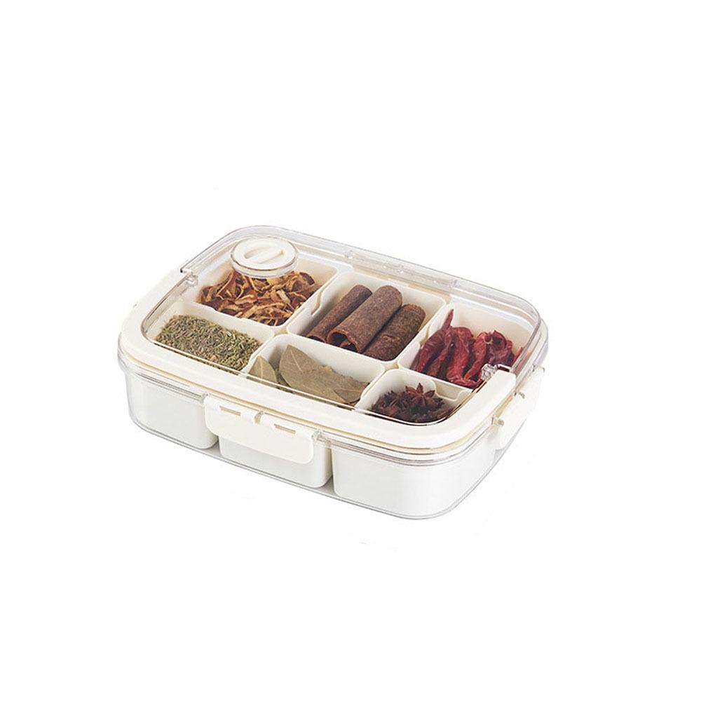 

Plastic Spice Storage Box Food Grade Seasoning Box Portable Food Storage Box for Home Style A