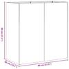 Planter Box 80x40x80 cm Stainless Steel