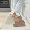 Nordic Morandi Thickened Flannel Kitchen Carpet 50x80cm+50x160cm Rugs for Kitchen Laundry Room Bedroom Bedside and Doorway for Home Decoration