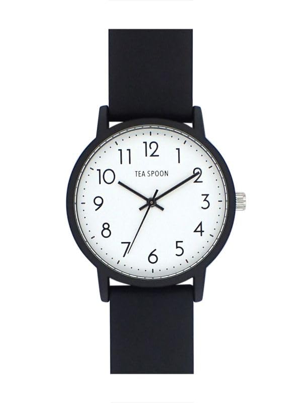 

[Follow] Watch TEA SPOON Basic Color Rubber Watch N03722A-1 BK Women s Black