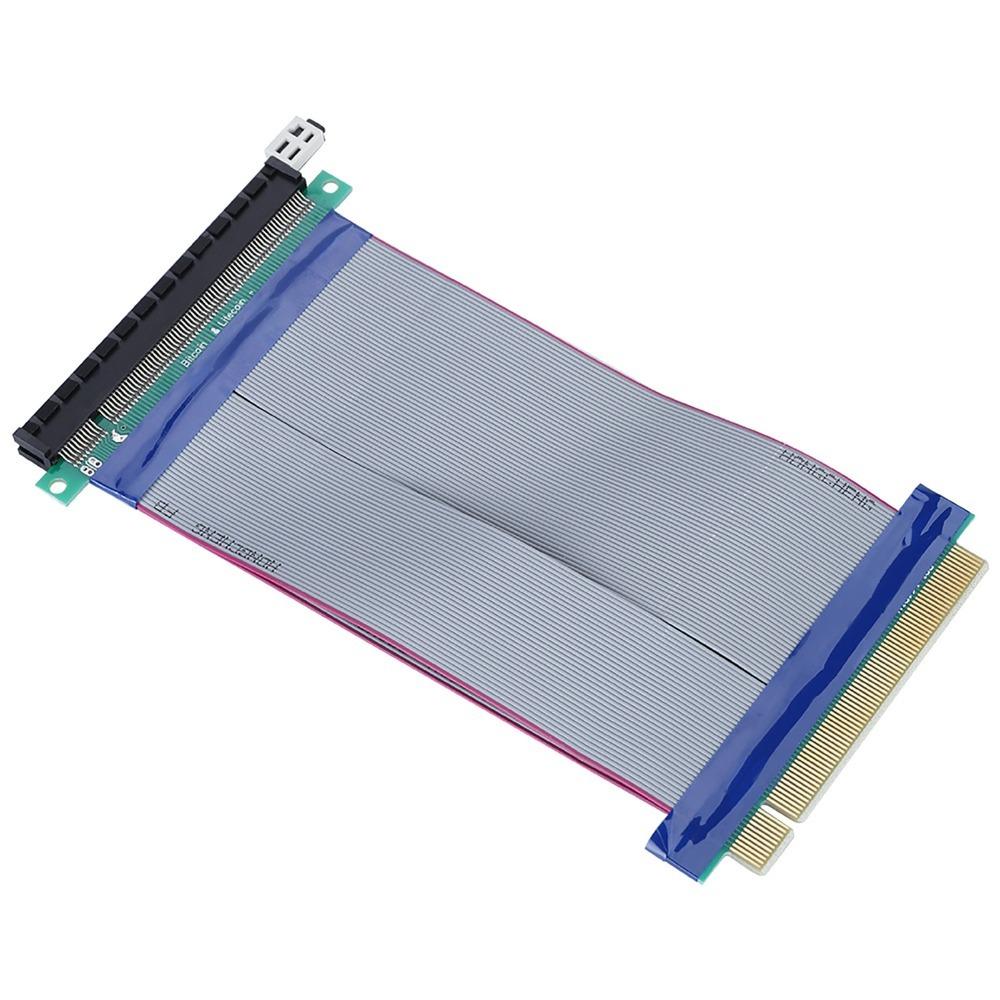 

practical 19CM PCI-E Riser Card Soft Flat Cable 16X Speed PCI-E Extension Cable High Speed Flexible PCI-E Riser Cable PC Build
