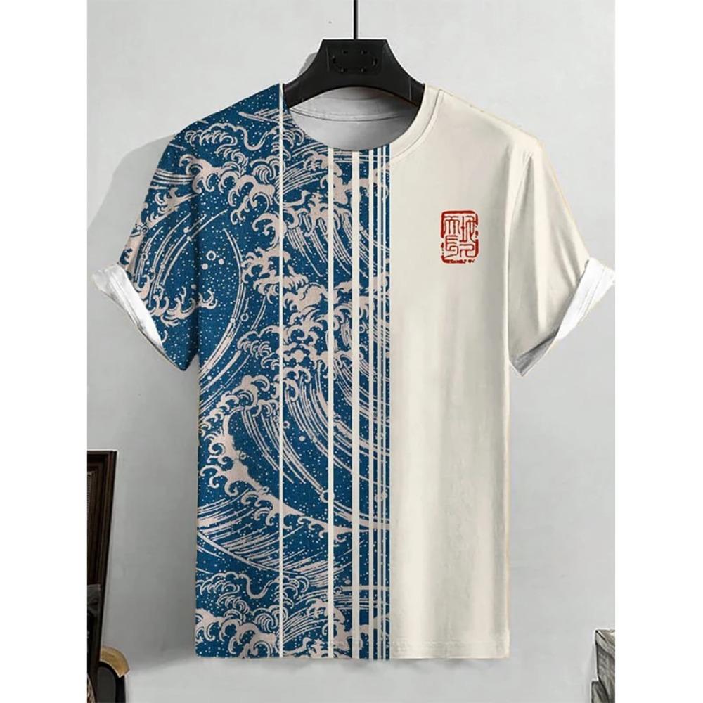 

Japanese Art T-Shirts Animal Cat 3D Print Men s Women O-Neck Short Sleeve T Shirt Oversized Tees Harajuku Tops Men Clothing XS