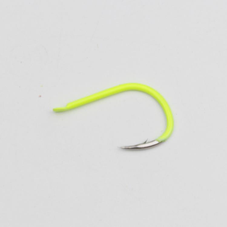 Fluorescent Yellow Barbed Iseama Carp Fishing Hooks