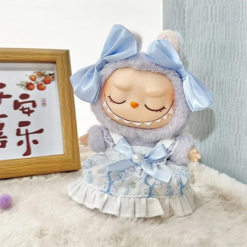 

17см Мини Плюшевая Кукла Одежда Наряд Аксессуары Для Корея Kpop Exo Labubu Идол V1 V2 Набор Платье на лямках Одежда Подарок