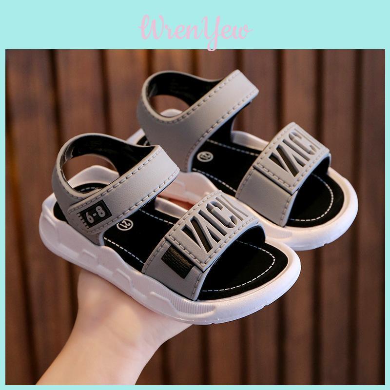 Boys Summer Beach Sandals With Non Slip Pvc Sole For Toddler Kids