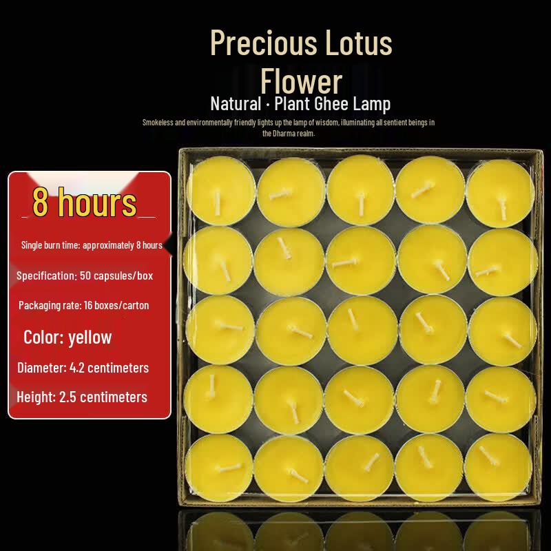 LIEI Pure Plant-Based Buddhist Butter Lamp Candles