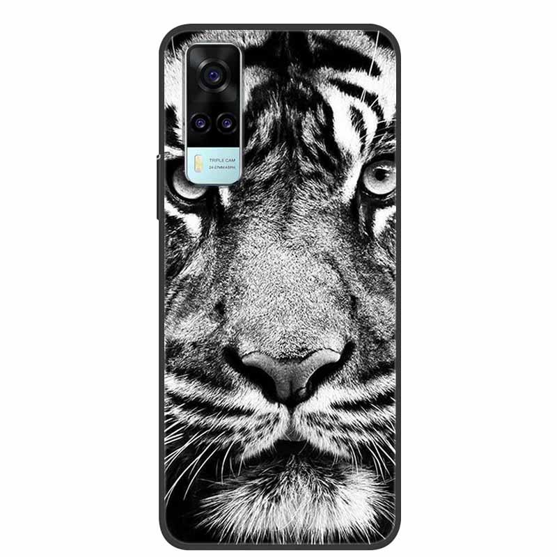 For vivo Y31 2021 Case Shockproof Soft silicone TPU Back Cover For Vivo Y53S 4G Y31 2021 Y 31 Case V2036 Phone Case Cute Cartoon