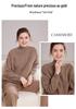 Cozy Cashmere Women's Sweater - Half-High Collar, Thick Knit for Autumn/Winter