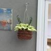 1pcs Hanging Basket Yellow Maple Resin Crafts Miniature Scene Ornament Pocket Furniture Ornament Home Decoration Miniature Ornaments Micro Landscape