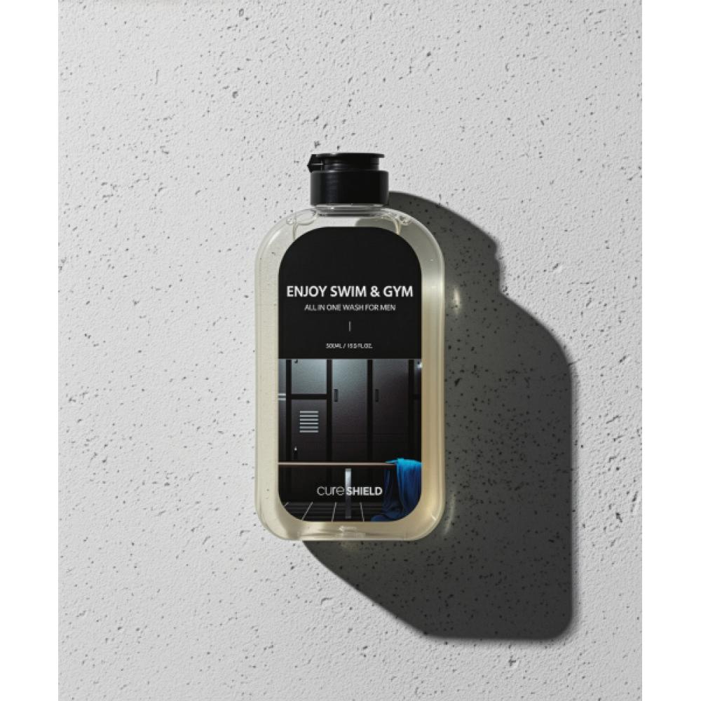 Cureshield Enjoy Swim Gym All In One Wash For Men 500ml 1+1