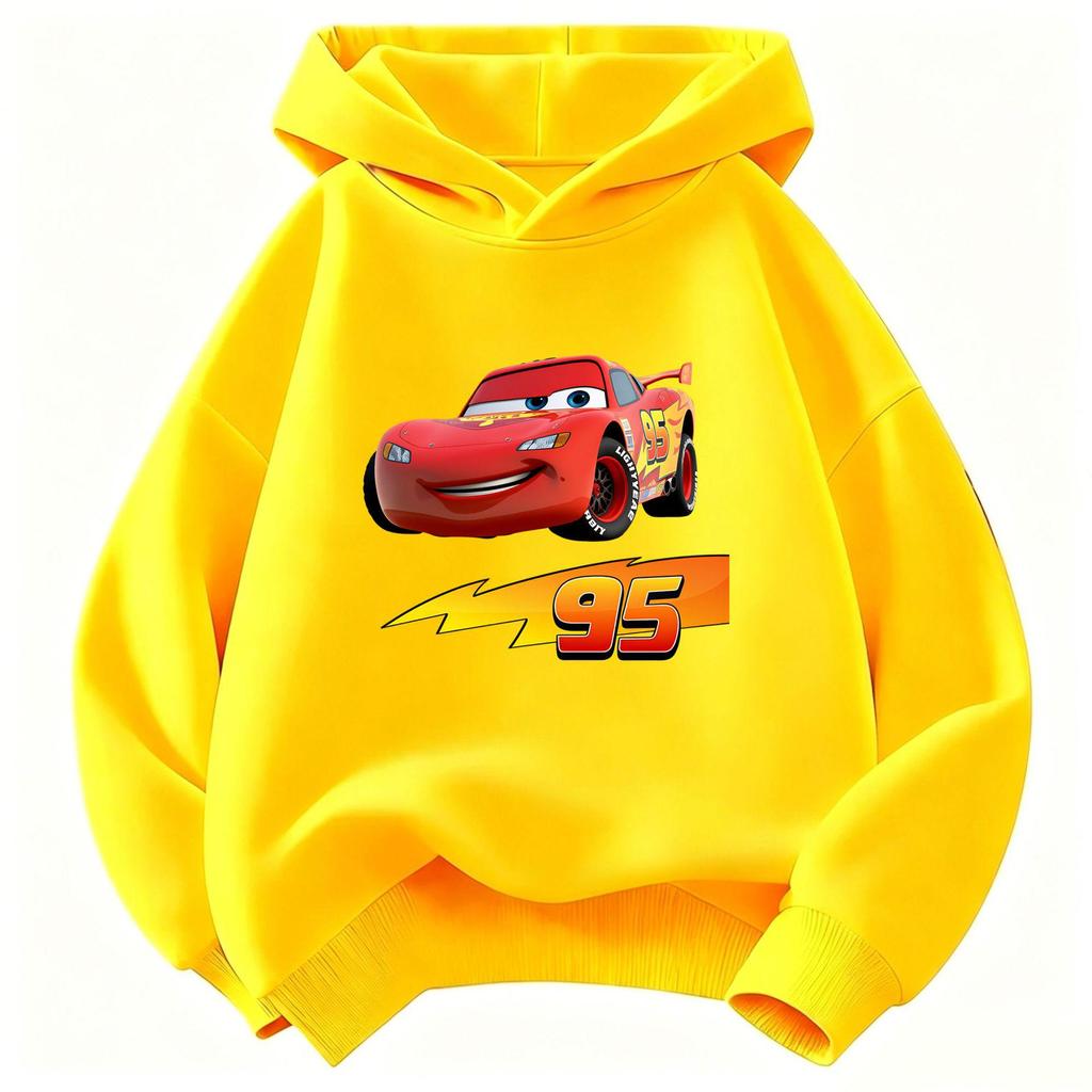Cars Lightning McQueen Boys' Casual Cartoon Hoodie