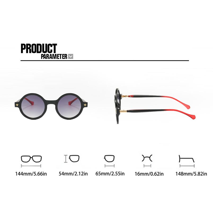 New Fashion Retro Oversized Round Sunglasses Men's and Women's Brand Retro Sunglasses Trend