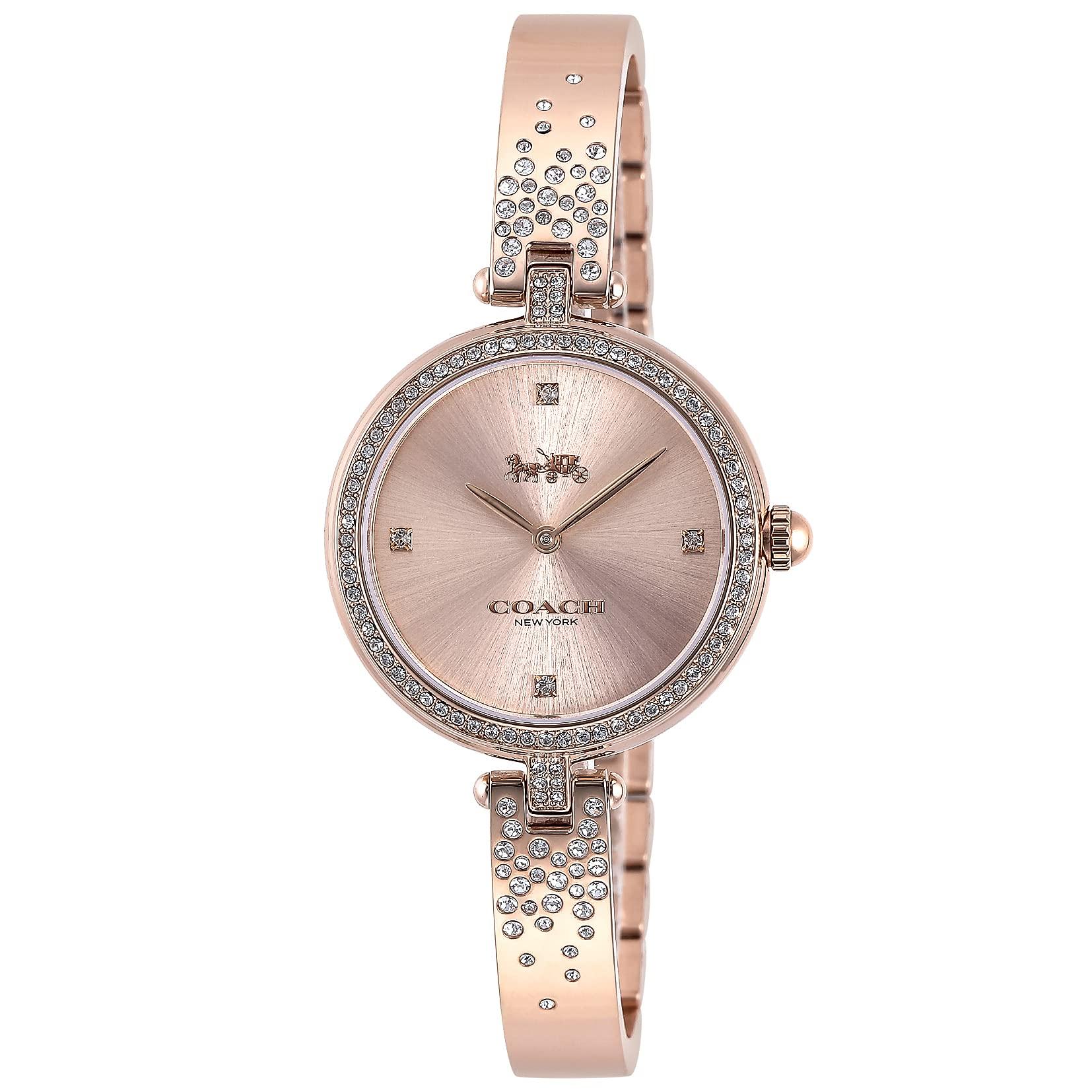 

Годинник PARK Pink Gold Dial з нержавіючої сталі, кварц, 29 мм. Годинник 14503651 золото [Coach] для жінок [елемент]