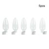 Set of Plastic Fillable Light Bulb Ornaments In Clear for Christmas Tree and Indoor Decoration Includes Hanging Rope