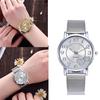 Fashion Women Watch Double Heart Quartz Watch Stainless Steel Band Casual Bracelet Watch
