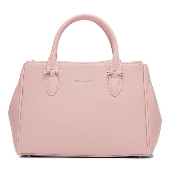 Miraggio Blair, solide strukturierte Handtasche mit verstellbarem und abnehmbarem Schultergurt für Damen | Umhängetasche für Damen | Stilvolle Damenhandtasche