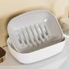 Plastic Drain Soap Box Fast Drying Soap Dish Holder Storage Rack Soap Storage Rack  Shower
