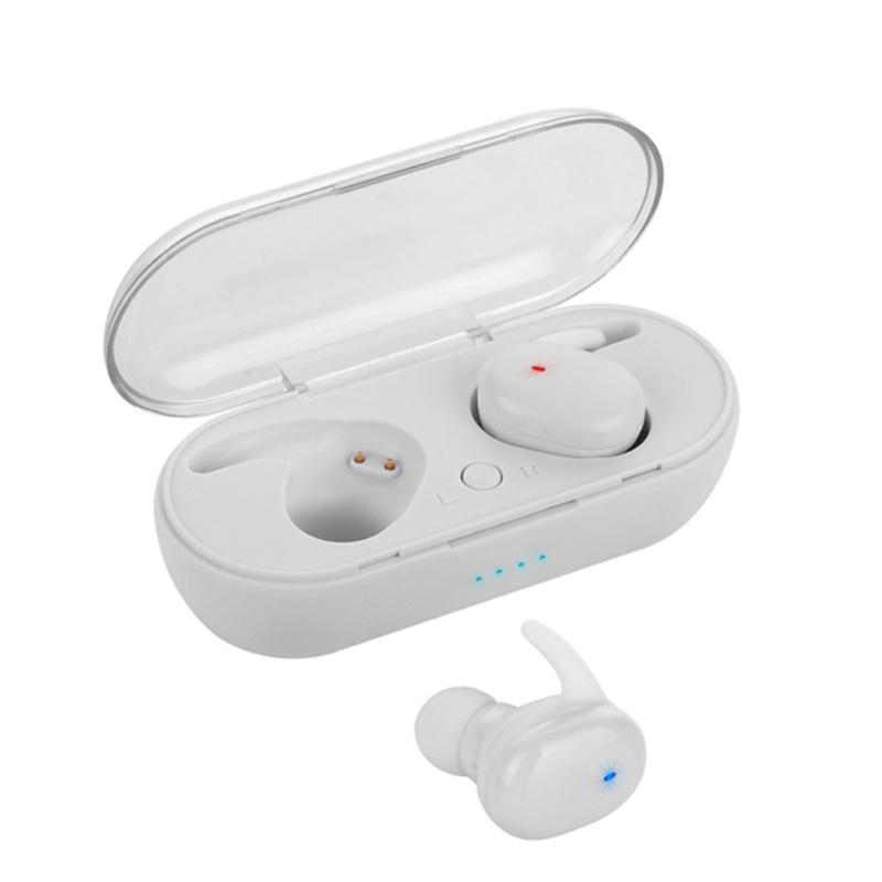 

Tws Wireless Stereo Headphones Bluetooth-compatible 5.0 In-ear Noise Reduction Waterproof Earbuds білий