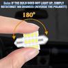 Tallew 24 Pieces Dome Light LED Car Bulb Kit Set T10 31 mm 42 mm LED Festoon Bulbs Interior Replacement for Car Map Door Courtesy(White)