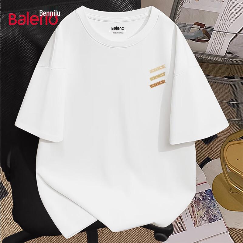 Baleno Men s JPB Three-Color Stripe Heavyweight Cotton T-Shirt 5XL