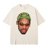 The Worm Dennis Rodman Head Graphic Tshirt Male Vintage Oversized Basketball Boys T Shirt Men's Hip Hop Fashion Street T-shirts