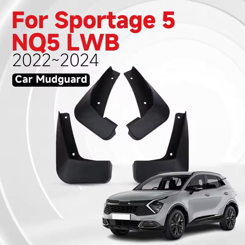 4 stücke Kotflügel Für Kia Sportage NQ5 5 LWB 2022 Zubehör 2024 2023 Vorne Hinten Mud Splash Guards Flaps kotflügel Auto