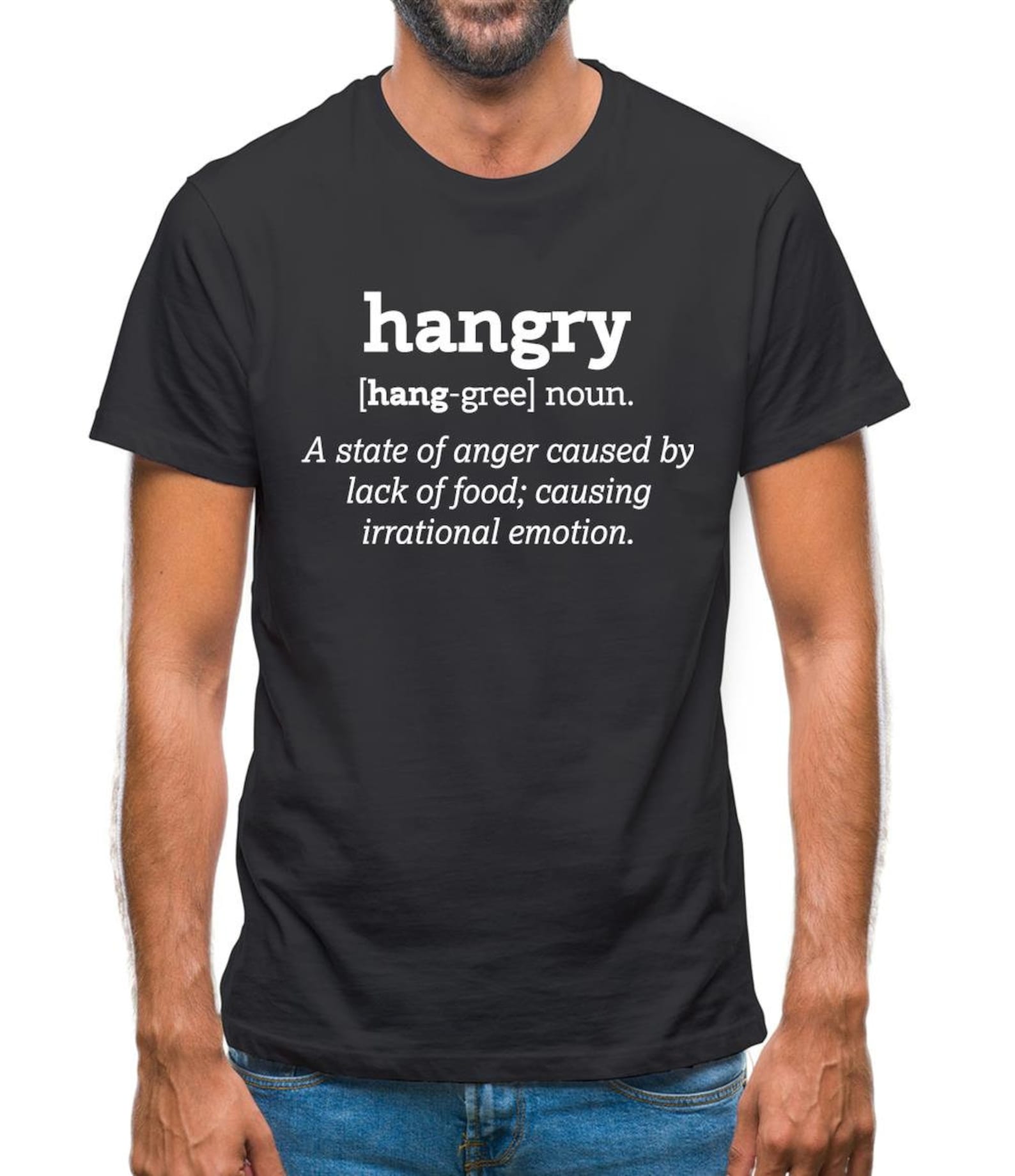 Hangry Definition Mens T-Shirt XL