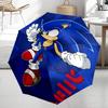 Sonic Theme Automatic Umbrella, Lightweight & Portable, 8 Rib, Perfect for Outdoor Travel, Birthdays, Christmas, Gifts.