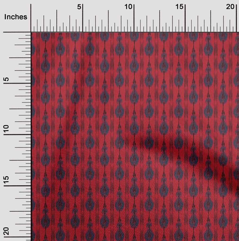 oneOone Cotton Flex Fabric Stripe Ikat Print Fabric By The Yard 40 Inch Wide
