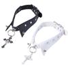 PU Leather Punk Choker Studded Fake Collar Necklace Fashion Rivet Choker  Party