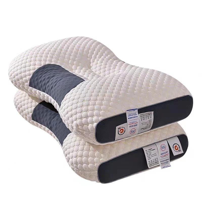 Cervical Support Neck Pillow for Sleep and Relaxation, Single or Pair, with Massage Core