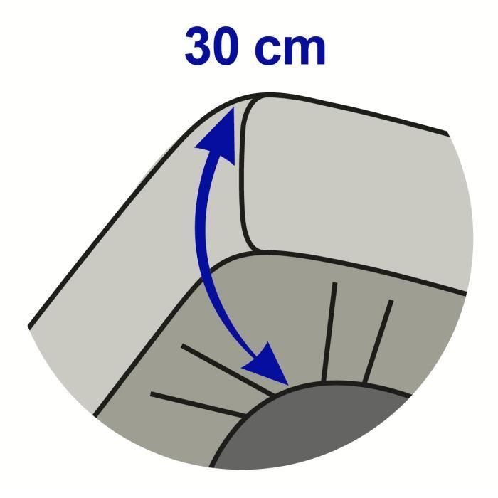 Fitted Sheet - SPECIAL DEEP POCKET - 100% Cotton - 160 X 200 Cm - Taupe - Tight Weave