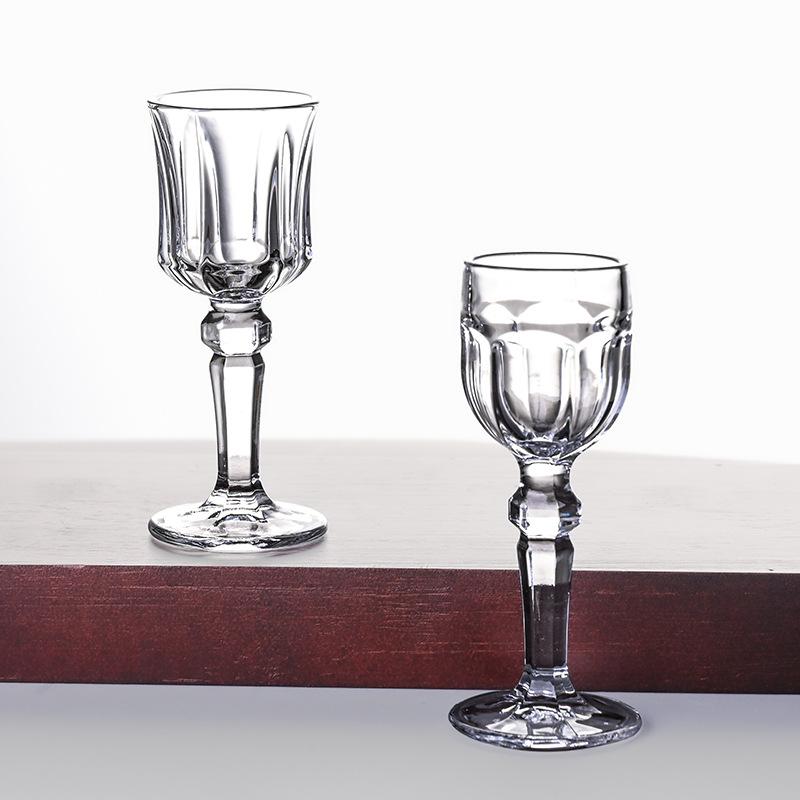 15ml Cocktail Glass Exquisite Drinking Glasses Wine Goblet Small Wine Glass 2pcs Sets Transparent Spirits Cup Shot Glass Gifts