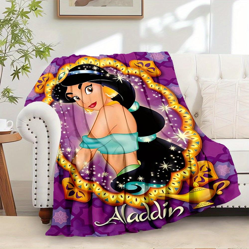 1pc Flannel Aladdin Princess Jasmine Magic Carpet Throw Blanket 75x90cm