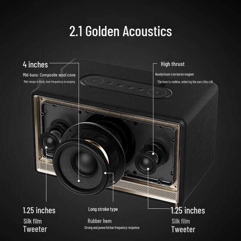 Edifier EVO Soul Retro Portable Bluetooth Speaker CN Plug (adapter Included)