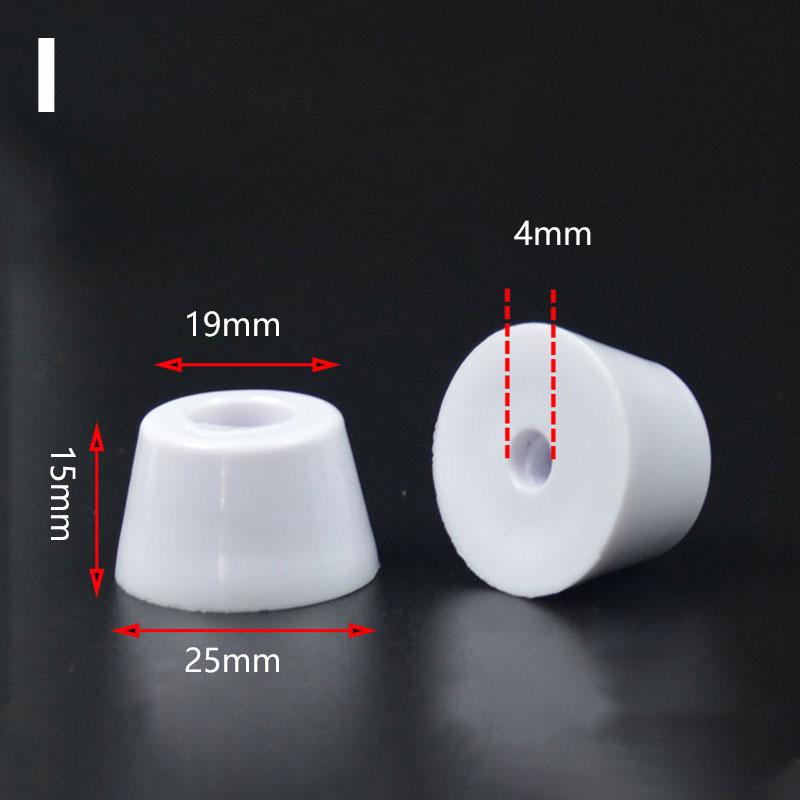 10Pcs Anti Slip Furniture Legs Feet Pads for Cabinet Bed Table White Conical Rubber Shock Pad Floor Protector Furniture Parts