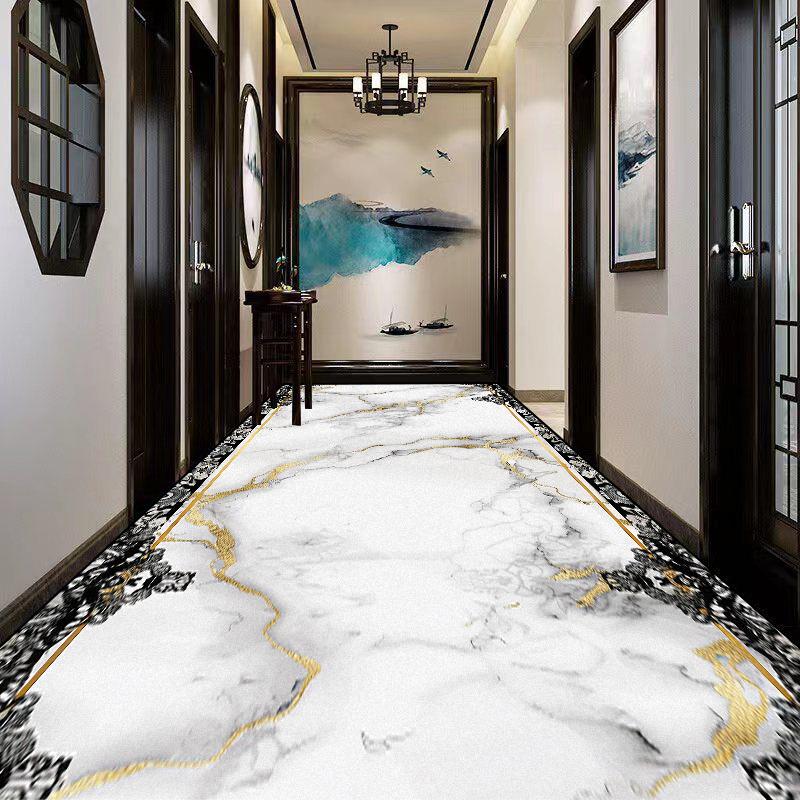 Marble Decoration Long Corridor Carpet Living Room Luxury Runner Rug Hotel Party Aisle Floor Mat Home Room Doorway Hallway Rugs