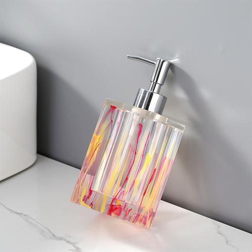 Modern Glass Emulsion Bottle Color Soap Liquid Container Household Makeup Remover Shampoo Collection Bottle Bathroom Accessories