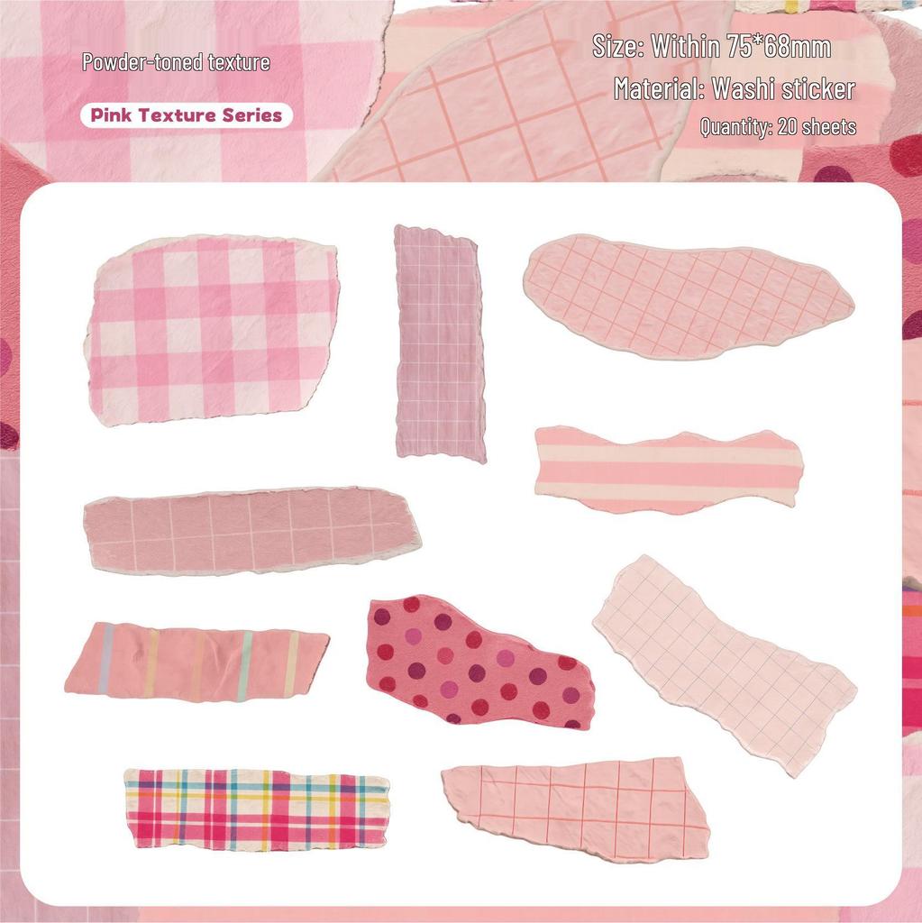 RetroStory Washi Tape Sticker Pack - Stripes, Polka Dots & Shapes for Journaling & Collage