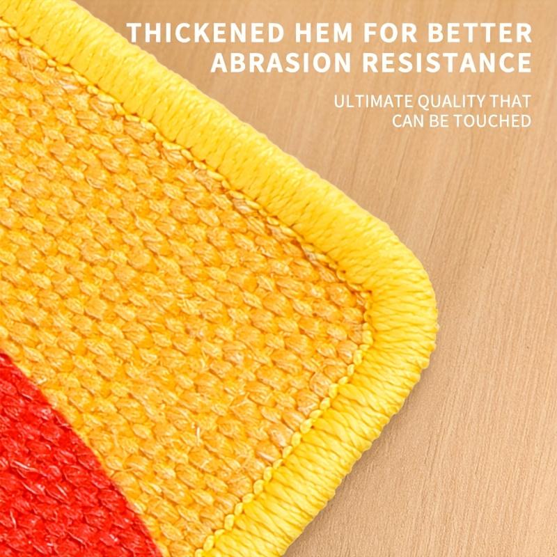 Durable Wall-Mounted Cat Scratching Post & Mat - Stitched Edges,Soft Fabric for Indoor Clawing Play,Space-Saving Design for Cats