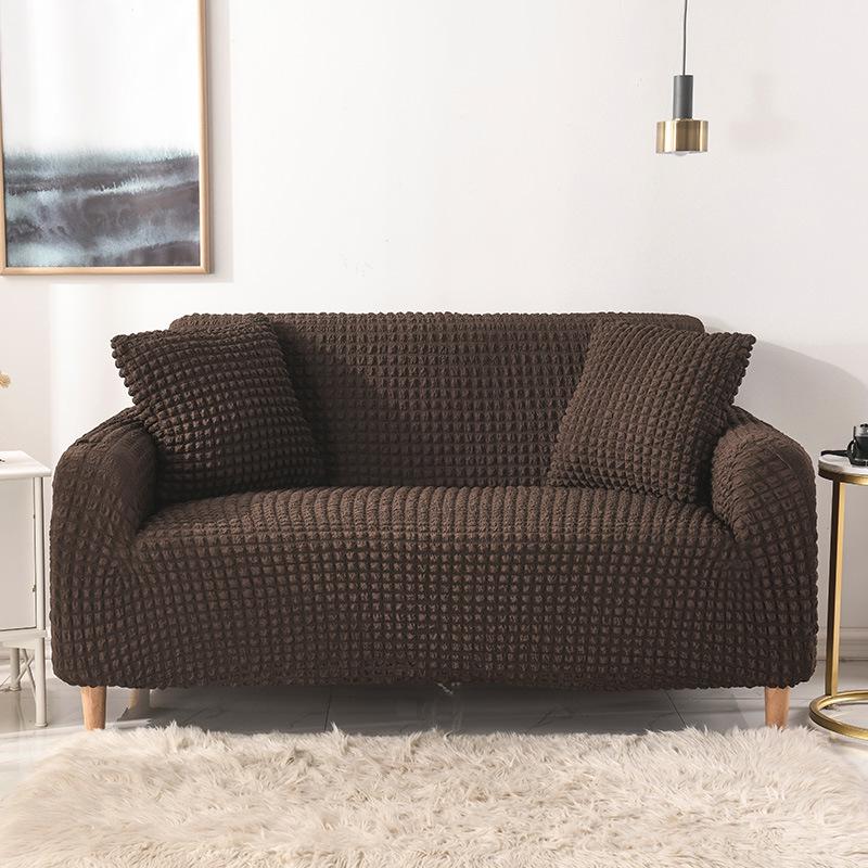 Bubble Yarn Fabric Full Wrap Sofa Cover for All Seasons