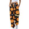 Women's Sports Pants With Pockets Fashion Halloween Print Elastic Waist Pants Casual Sweatpants Pants