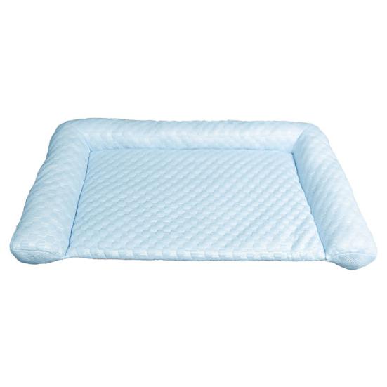 Pet Cooling Mat Dog Ice Silk Cooling Pad Washable Sleeping Mat Summer Dog Bed with Raised Edges for Cats Hot Days Use