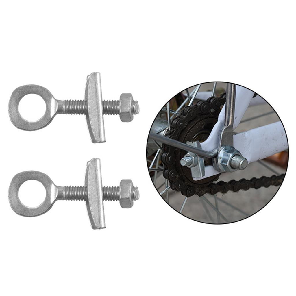10 Pcs Bicycles Chain Adjuster Tensioner Adjustable Chain Buckle Cycling Chain Fastener for Folding, Mountain Bikes