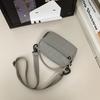 Women Nylon Small Handbag Men Waterproof Lightweight Shoulder Bag Solid Color Crossbody Mobile Phone Bag