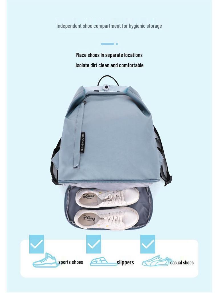 Women's Wet/Dry Swim Bag with Shoe Compartment - Fitness, Yoga, and Casual Backpack