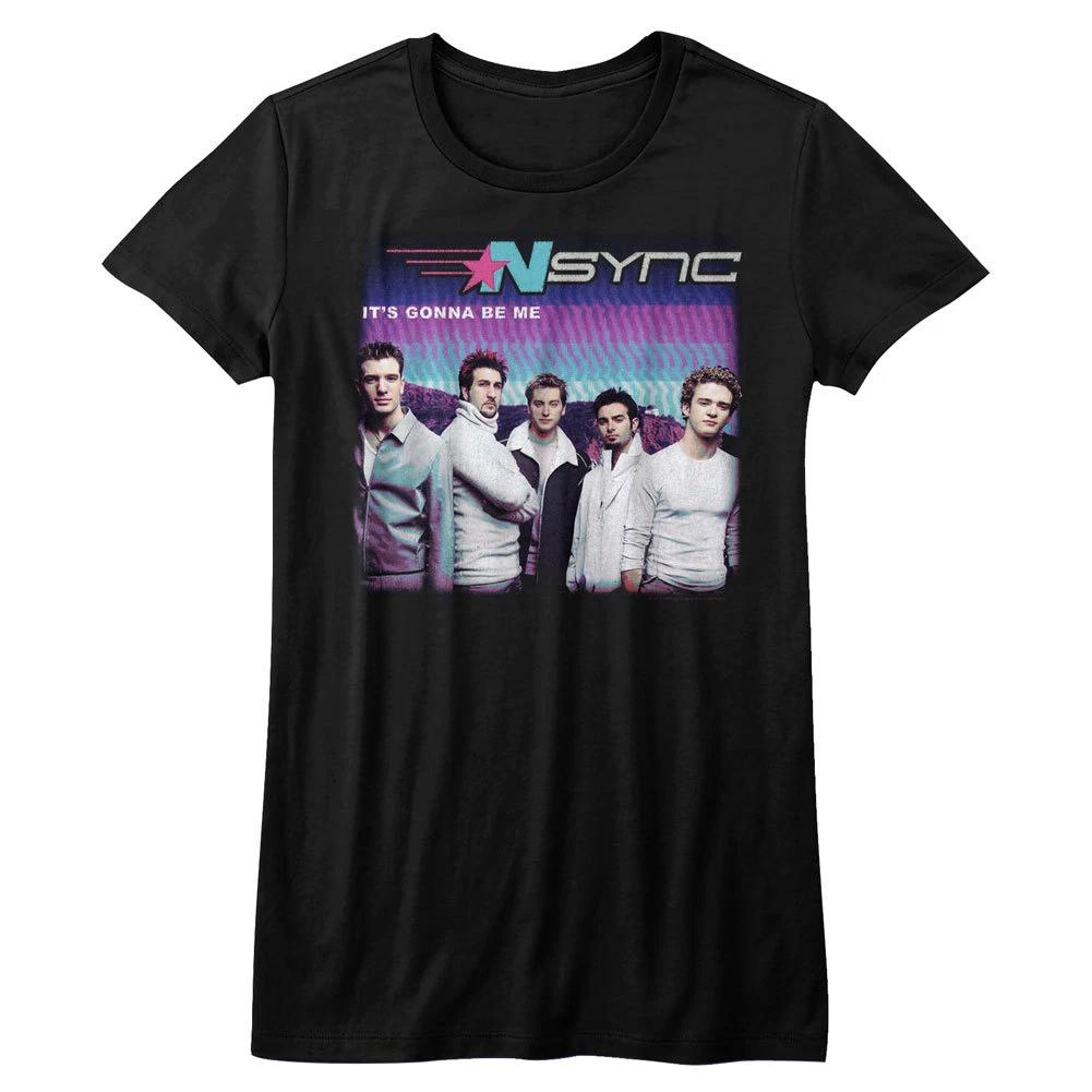 

N-Sync Boy Band It s Gonna Be Me Women s Fitted T Shirt Dance Pop Music 2XL